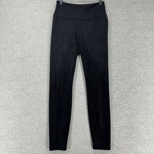 White House Black Market Leggings Womens 6 Black Runway Velour High Rise Stretch